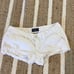 American Eagle preppy white editor style cargo chino shorts white 2