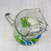 Tropical Beach Themed Angel Fish Colorful Sealife 96 oz Clear Glass Pitcher