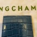Longchamp Unisex Leather Croco Cardholder