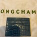 Longchamp Unisex Leather Croco Cardholder