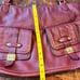Lauren By Ralph Lauren Governors Lodge Soft Burgundy Leather Bag