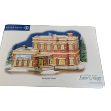 Department 56 Northgate School Snow Village #805504 RARE