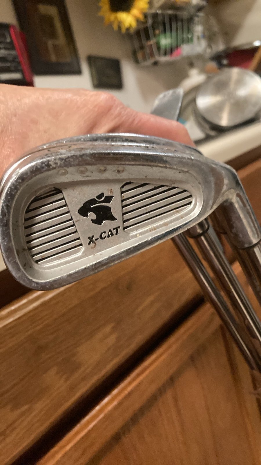 Set of golf clubs