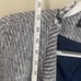 Karl Lagerfeld Paris Tweed Waterfront Jacket Size XL Blue /White Fringe NWT 140