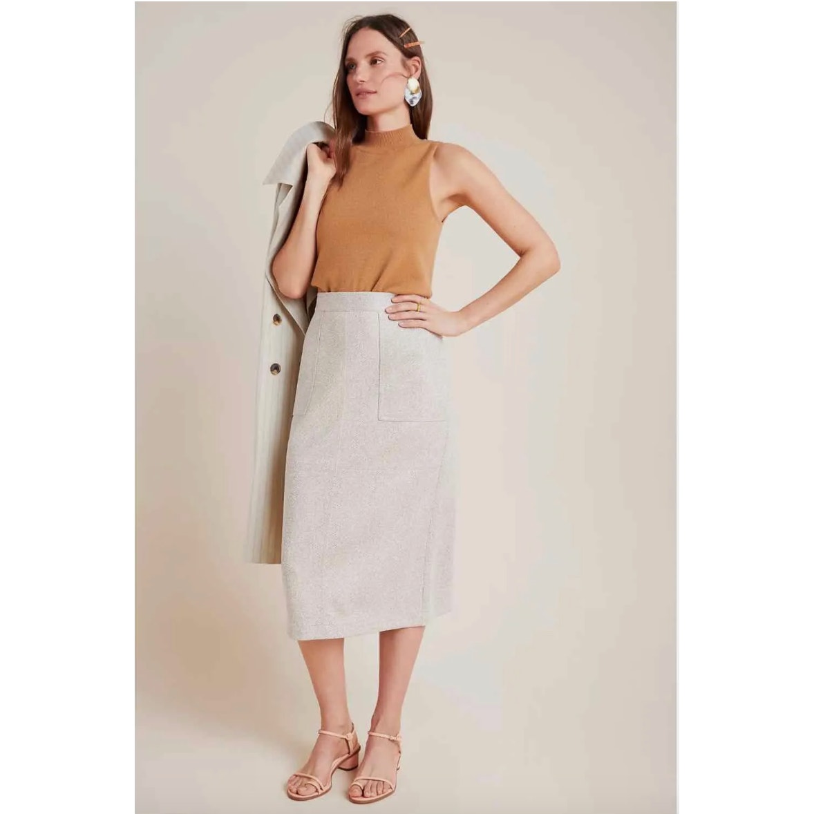 ANTHROPOLOGIE NWT Current Air Clarisa Pencil Skirt // 16