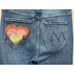 Mother Super Stunner Ankle in Double Vision Heart Stretch Skinny Jeans Size 25