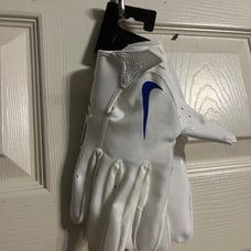 Nike Vapor Jet 7.0 Gloves Adult Size 2XL White Blue Football Mens NWT