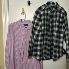 Boys L 2 polo Ralph Lauren long sleeve button down dress shirts