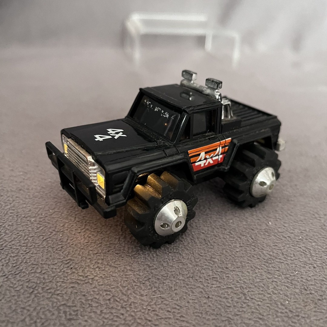 VTG 1981 LJN 4x4 ROUGH RIDERS Black HONCHO Truck LIGHTS WORK Won’t Run Stompers