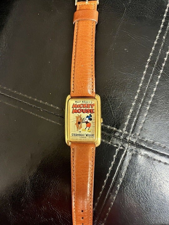 Lorus Walt Disney Steamboat Willie Mickey Mouse Watch