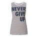 Lorna Jane Never Give Up Montana Graphic Active Tank size medium