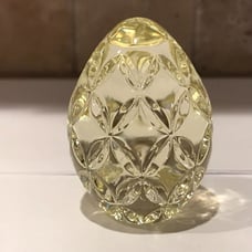 WATERFORD YELLOW EGG HANDCOOLER ~ PAPERWEIGHT