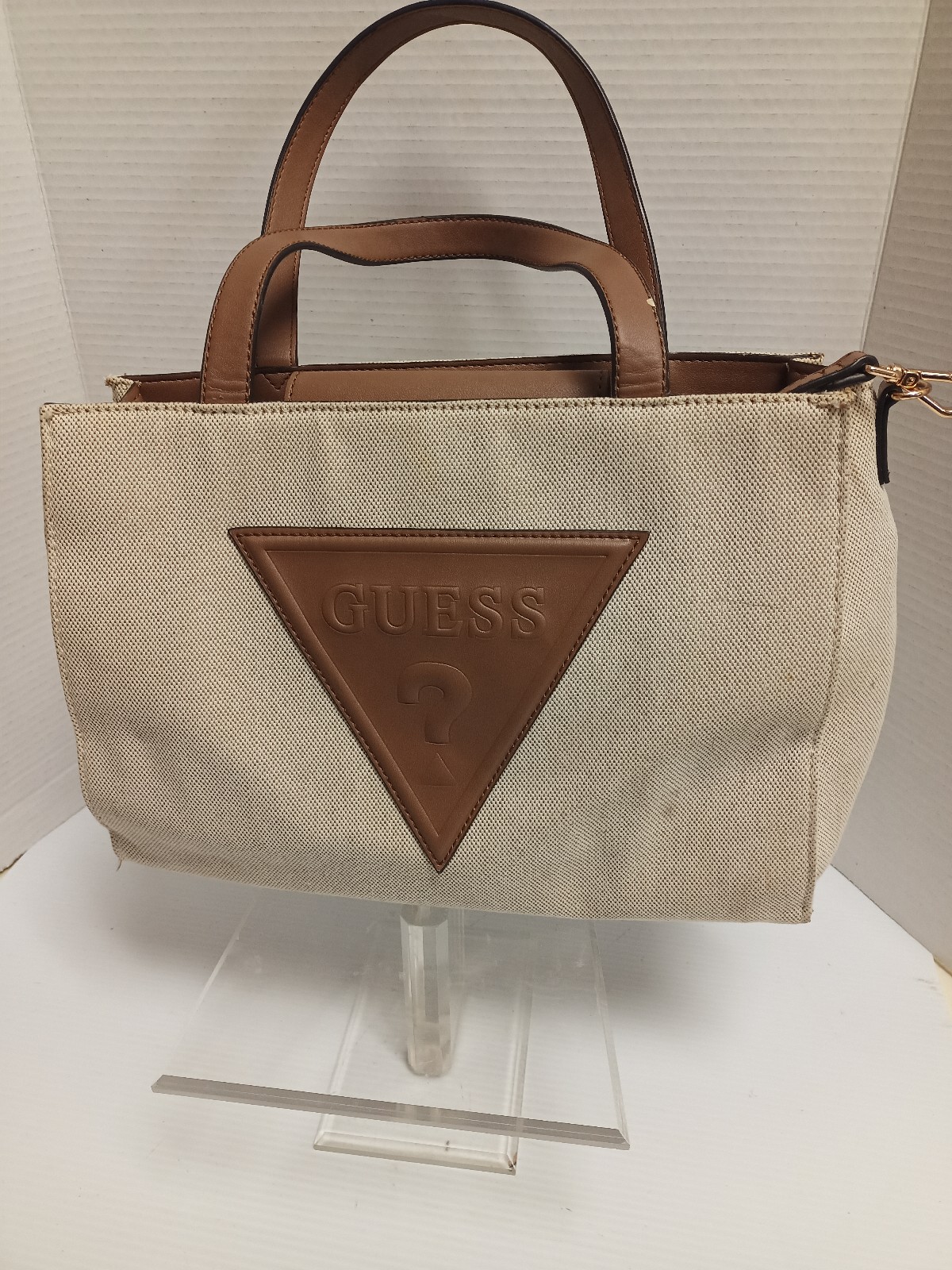 Guess Women's Large Logo Tote Bag Satchel Handbag