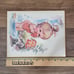 Vintage Decoupage Child Baby Prints Big Eye Bathroom Nursery Gallery Wall Kitsch