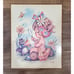 Vintage Decoupage Child Baby Prints Big Eye Bathroom Nursery Gallery Wall Kitsch