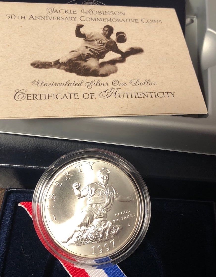 Jackie Robinson Silver Dollar
