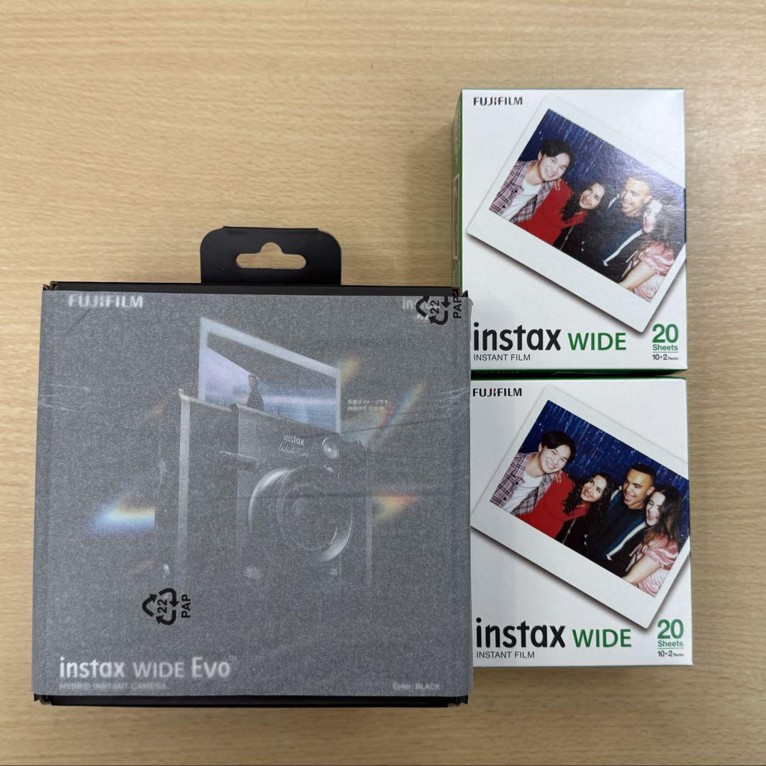 instax WIDE EVO + 2 packs of 20 film sheets