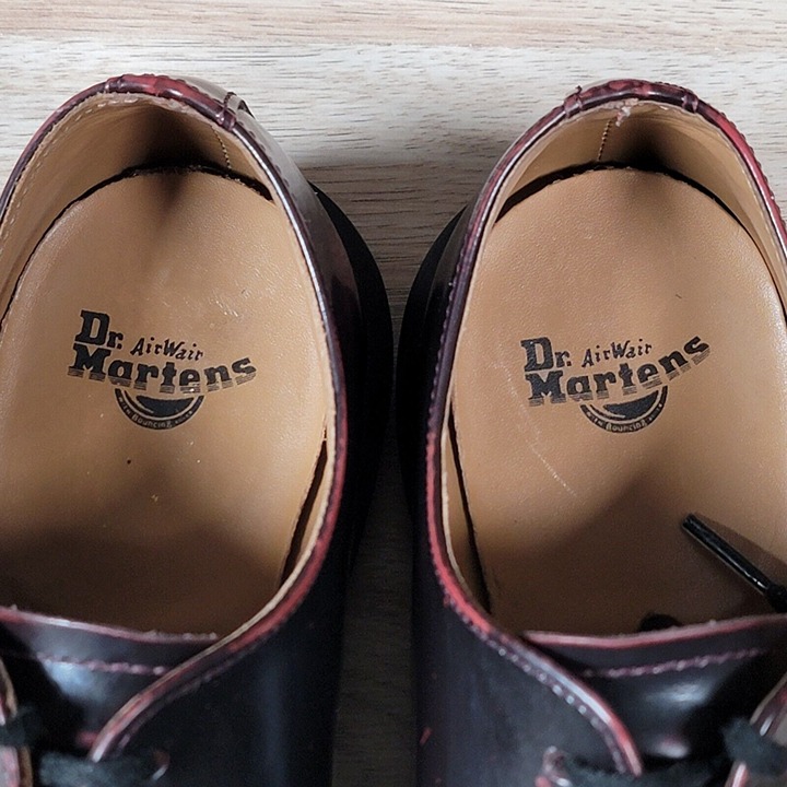 Dr Martens Archie Eye Shoes In Cherry Red Arcadia Dr Martens