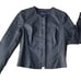 NWT Magaschoni Snap-Front Blazer Jacket Jet Black Size 8 Womens 430MSRP