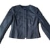 NWT Magaschoni Snap-Front Blazer Jacket Jet Black Size 8 Womens 430MSRP
