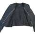 NWT Magaschoni Snap-Front Blazer Jacket Jet Black Size 8 Womens 430MSRP