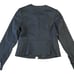 NWT Magaschoni Snap-Front Blazer Jacket Jet Black Size 8 Womens 430MSRP