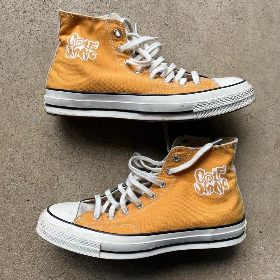 GOLF WANG TYLER THE CREATOR CONVERSE MENS 10 BLACK YELLOW
