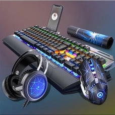 Gaming Keyboard, with Nouse, Headset and