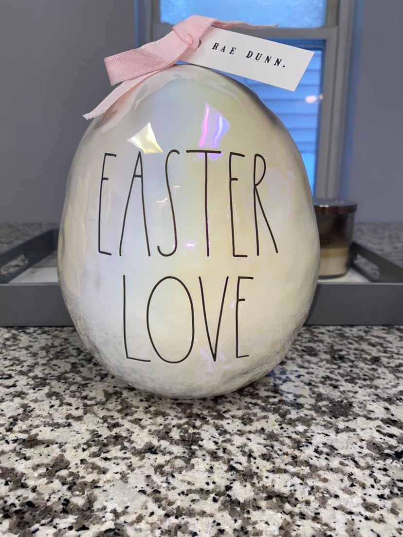 Rae Dunn 2021 IRIDESCENT EASTER LOVE e