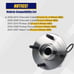 Front Wheel Bearing Hubs Assembly for Pontiac G5 Pursuit Chevy Cobalt HHR 5 LUG