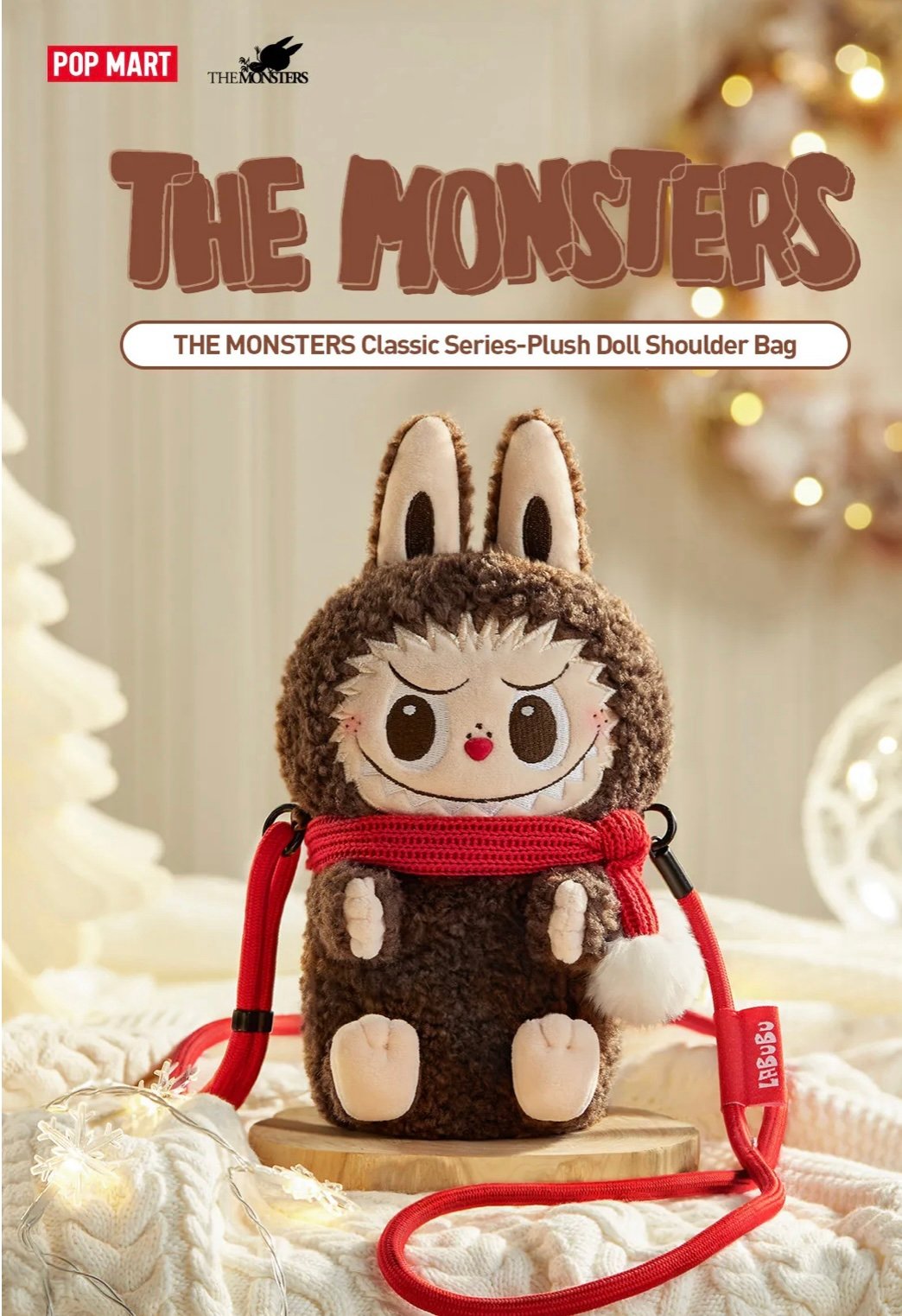Popmart The Monsters Classic Series - Plush Doll Shoulder Bag- Labubu Bag