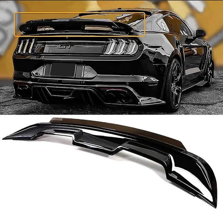 2015-2021 Mustang GT500 Style Rear Spoiler (With Gurney Flap Wicker Bill) NEW