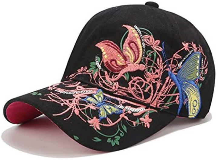 Women Baseball Caps, Adjustable Breathable Embroidered Sun Hat for Sport Golf