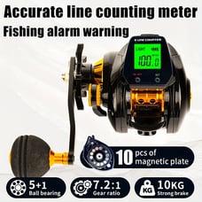 Digital Display Left Aluminum Fishing Reel 2C85