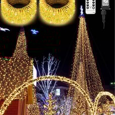 2 Pcs Outdoor Christmas LED Light Waterproof Xmas 403Ft 1000 LED String Light Ch