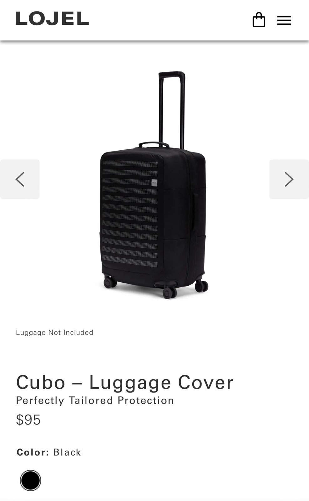 LOJEL Cubo Fit – Luggage Cover