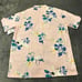 Hurley Hawaiian Shirt Mens Medium Pink Blue Floral Button Up Short Sleeve NEW