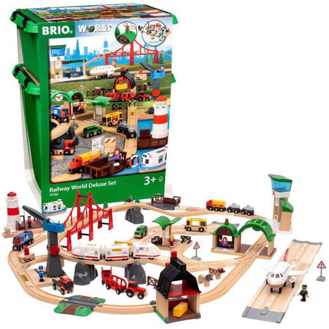 ☆BRIO☆ World Deluxe Set 33766 Airport Train Ship