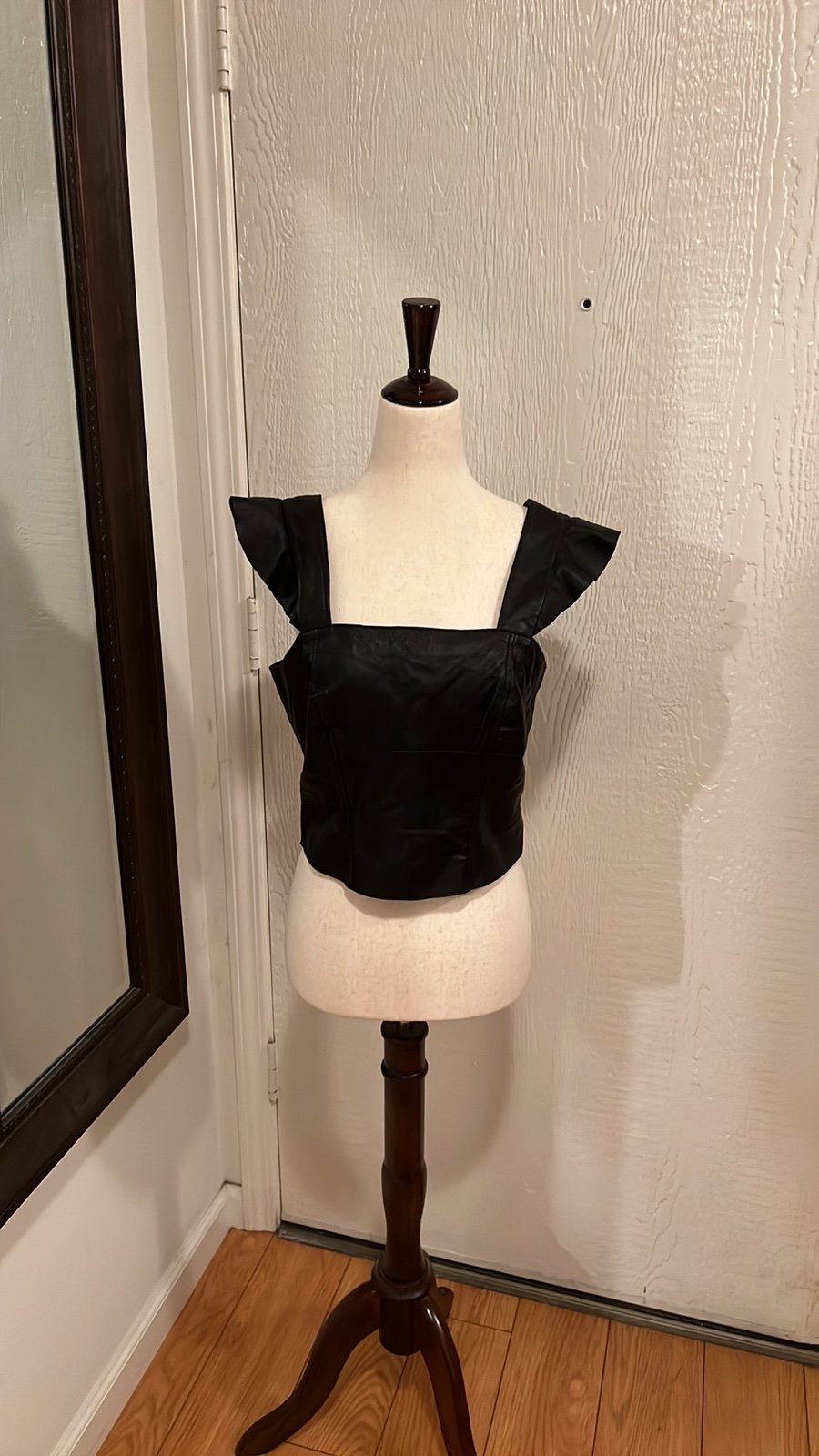 Leather Crop Top