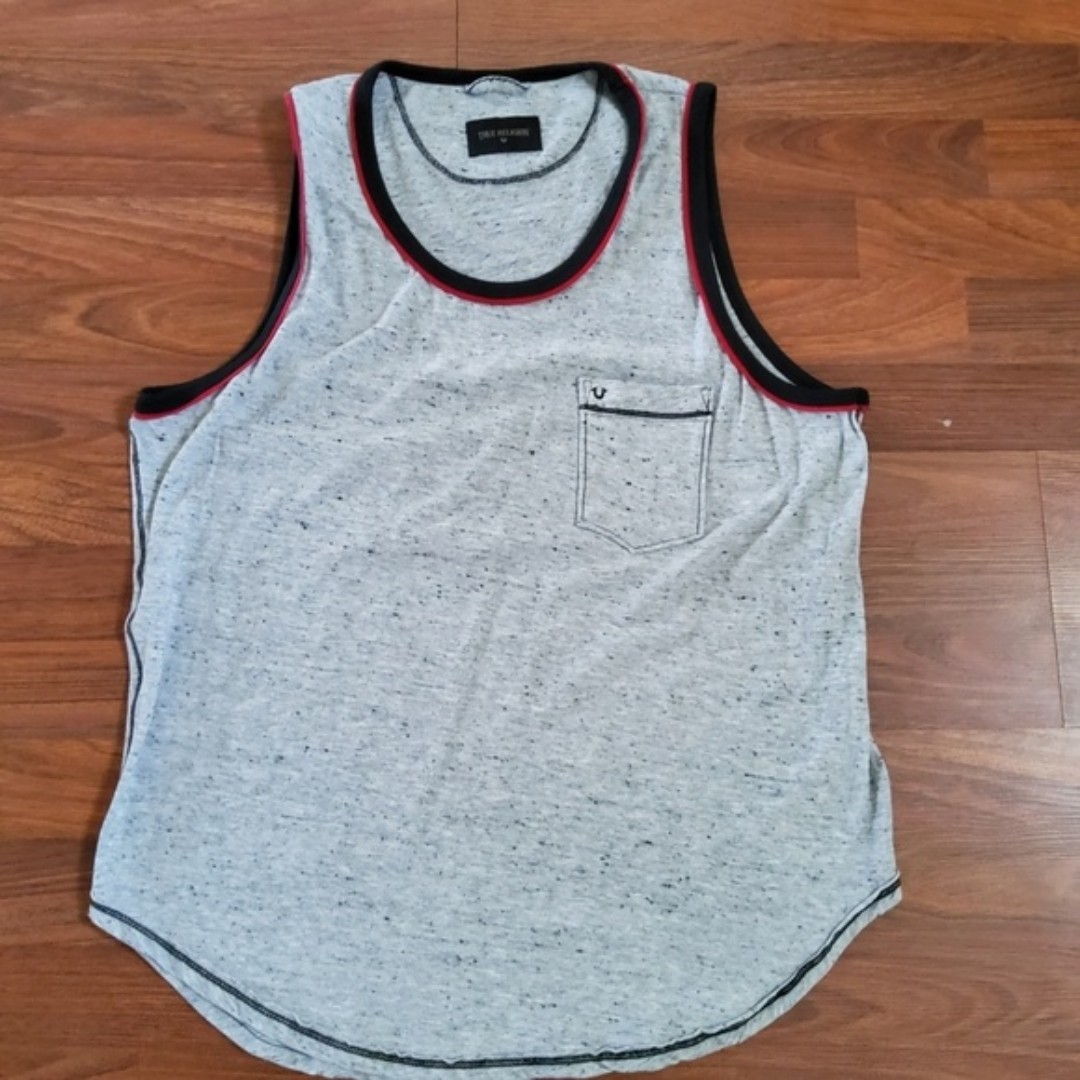True Religion Tank Top Size L Grey New