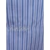 Ermenegildo Segna Mens Long Sleeve Tailored Fit Dress Shirt Blue Stripes Sz M