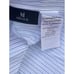 Ermenegildo Segna Mens Long Sleeve Tailored Fit Dress Shirt Blue Stripes Sz M