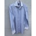 Ermenegildo Segna Mens Long Sleeve Tailored Fit Dress Shirt Blue Stripes Sz M