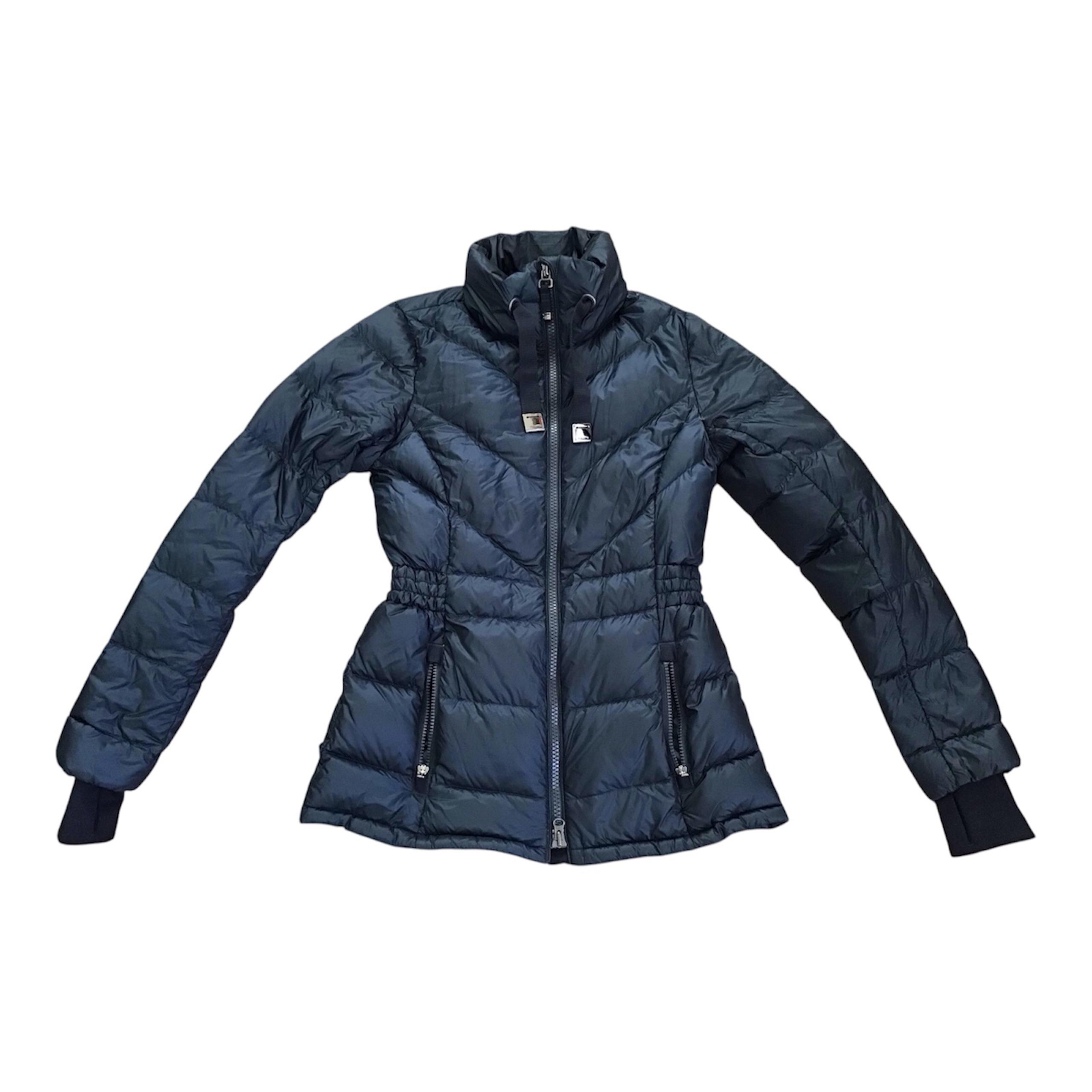 ATHLETA Womens Size XS Goose Down Winter Puffer Coat Jacket Blue