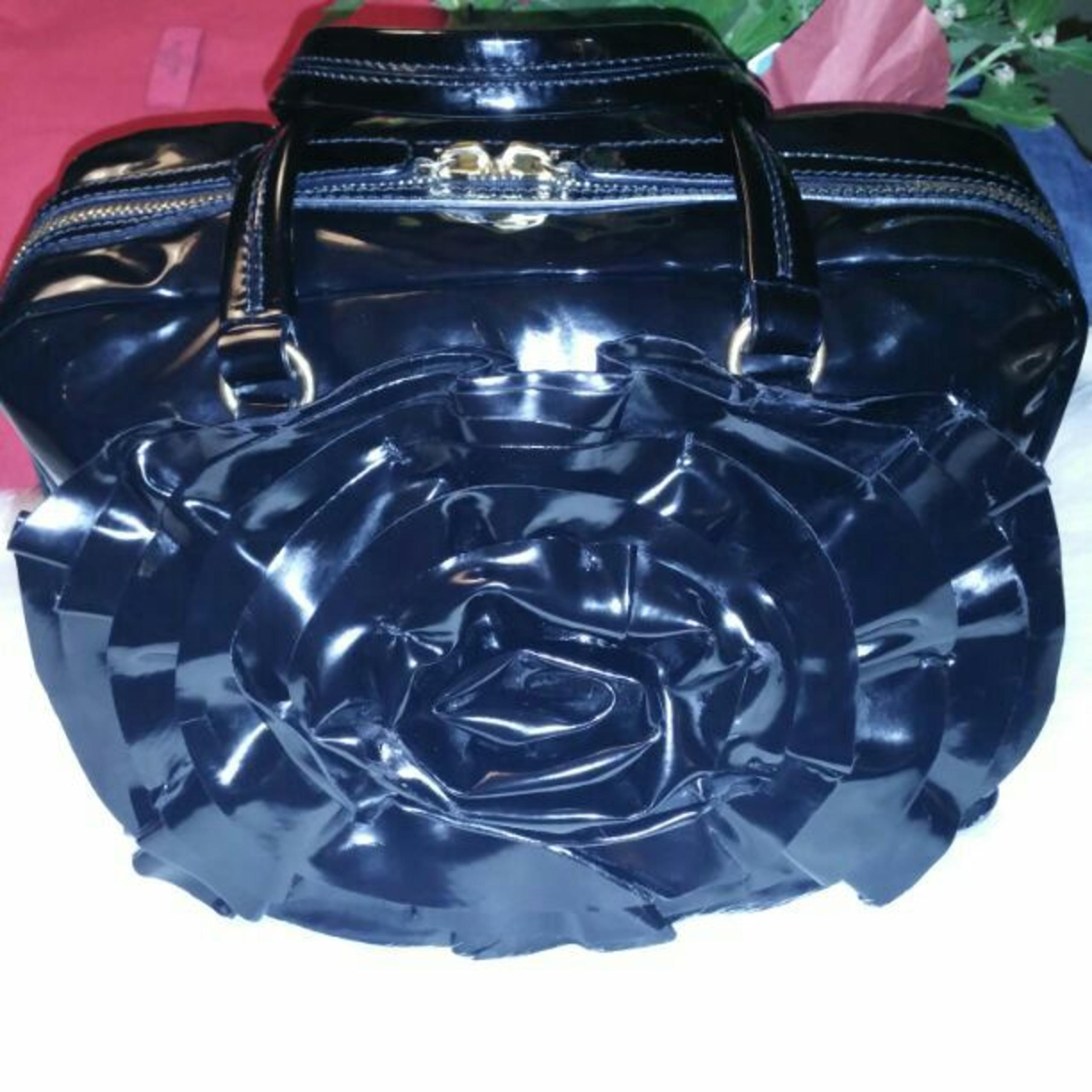 VALENTINO GARAVANI BLACK PATENT BAG