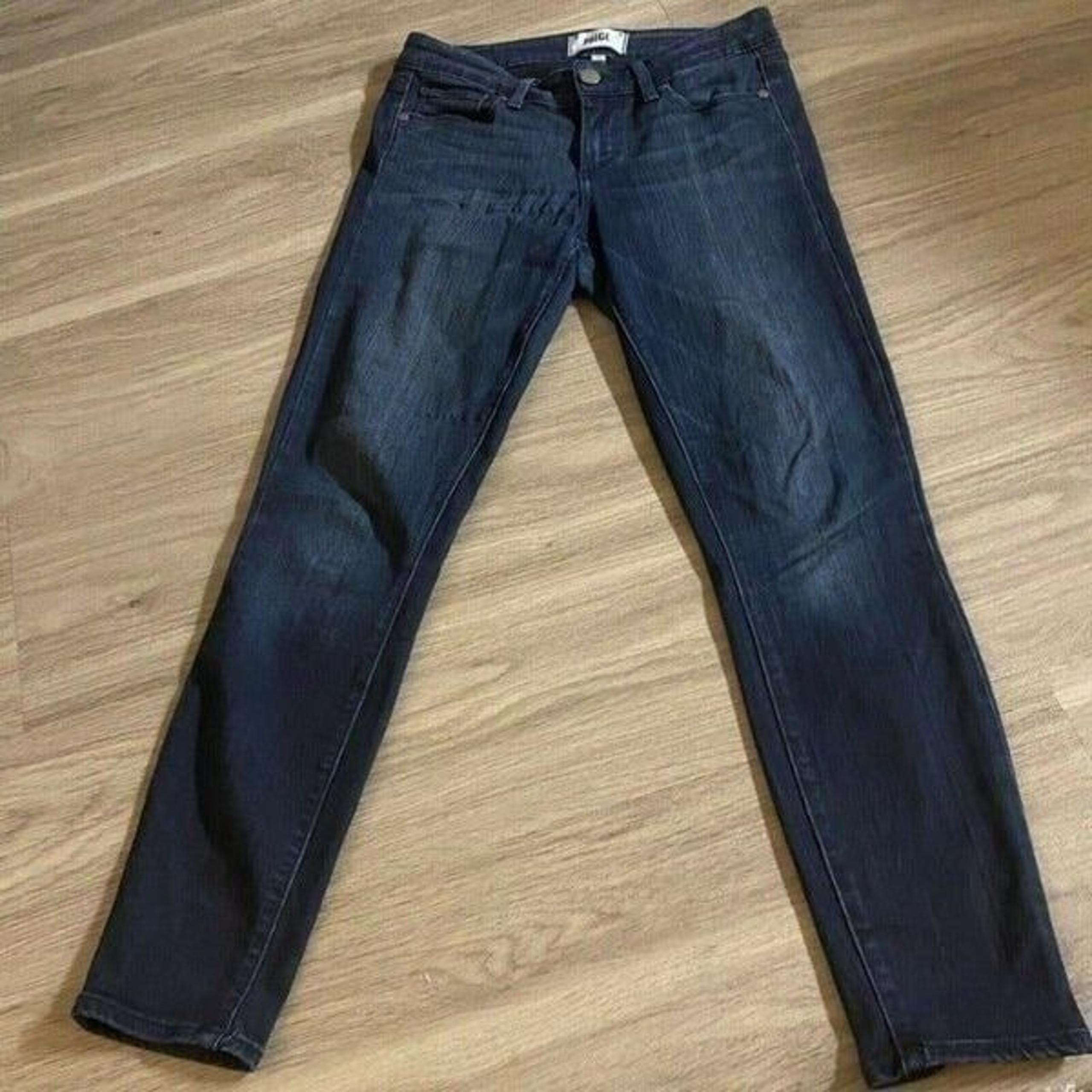 Paige Womens Blue Denim Medium Wash Low Rise Verdugo Cropped Jeans Size 26