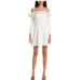 Cinq A Sept Tamra Off Shoulder Long Sleeve Mini Ivory Dress – Sz 6