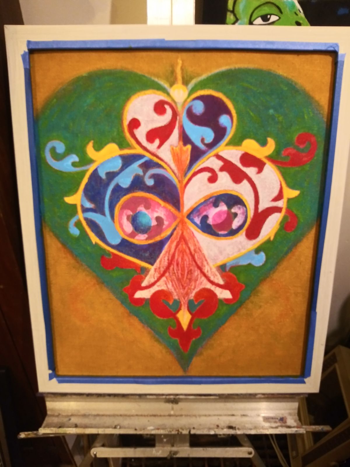 Original abstract symbolic art painting