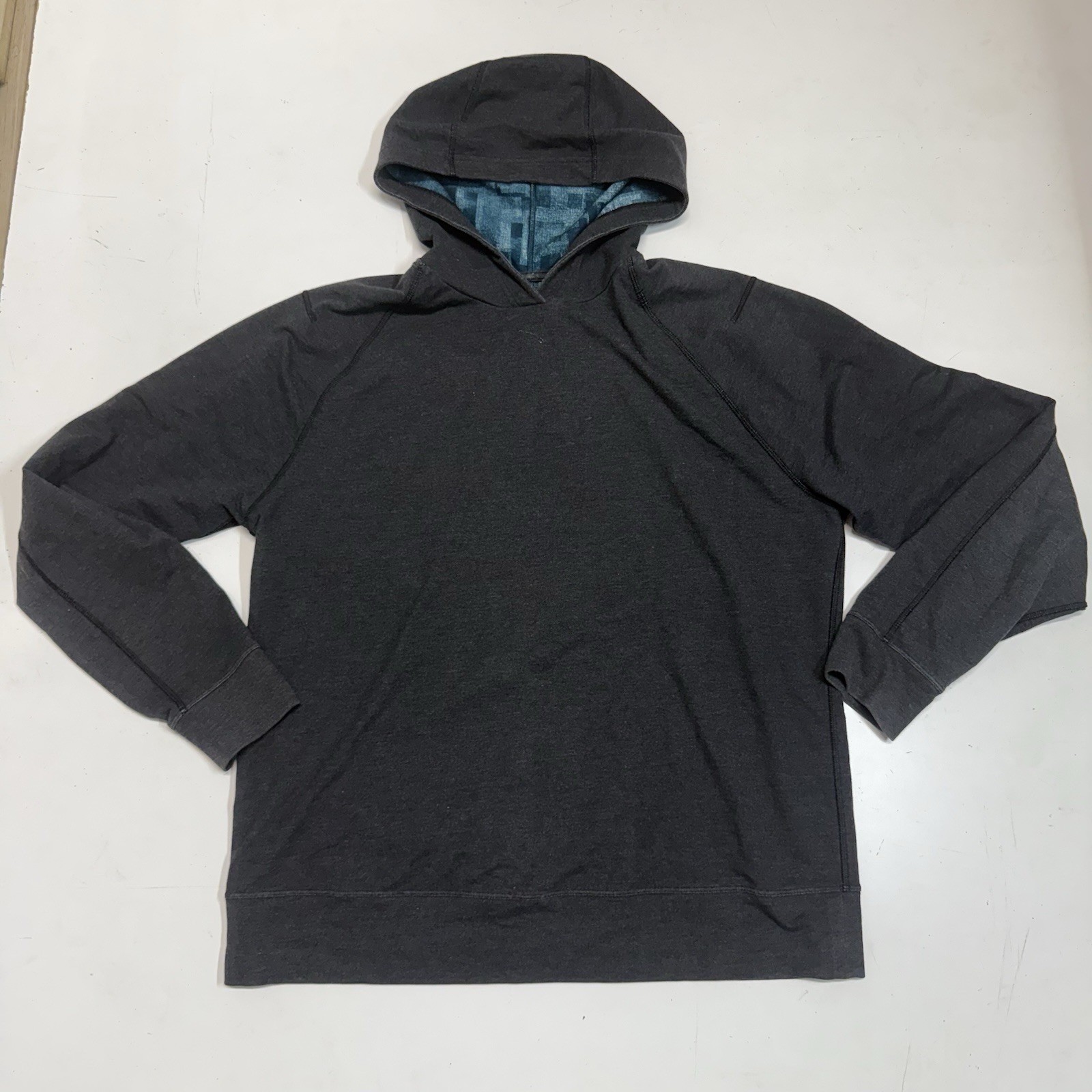 Lululemon Hoodie XL Gray Blue Adjustable Outdoor Steady License Hike Ease Men