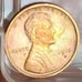 Penny,1915s, ERROR OBVRS PLANCHETT SCAR,UNC ,BU, RD, FACIAL TONED